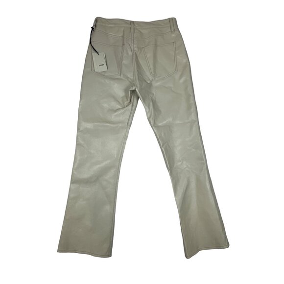 Agolde Women's Recycled Leather Relaxed Boot Pant in powder Sz 27 - NWT - Picture 11 of 14